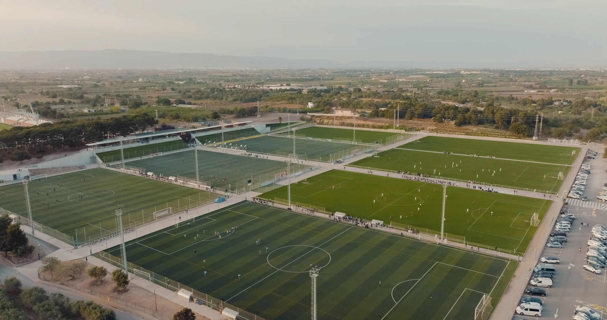 Aerial view of Mediterranean Sports Hub, Futbol Salou