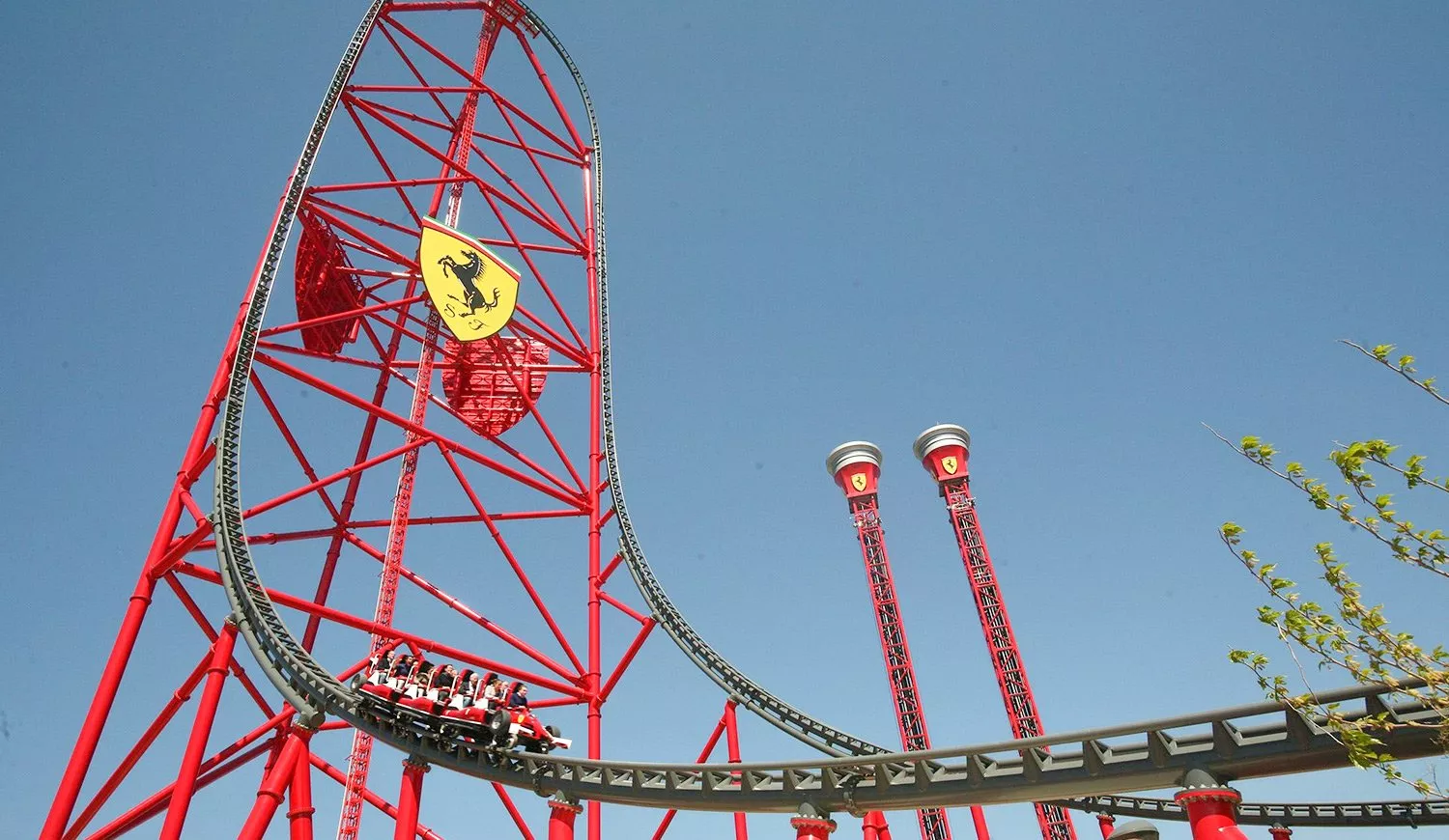 Ferrari Land roller coaster at PortAventura World